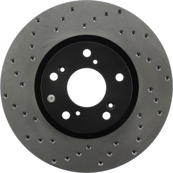 Centric Parts Sport Cross Drilled Brake Rotor, 128.40057R 128.40057R - main